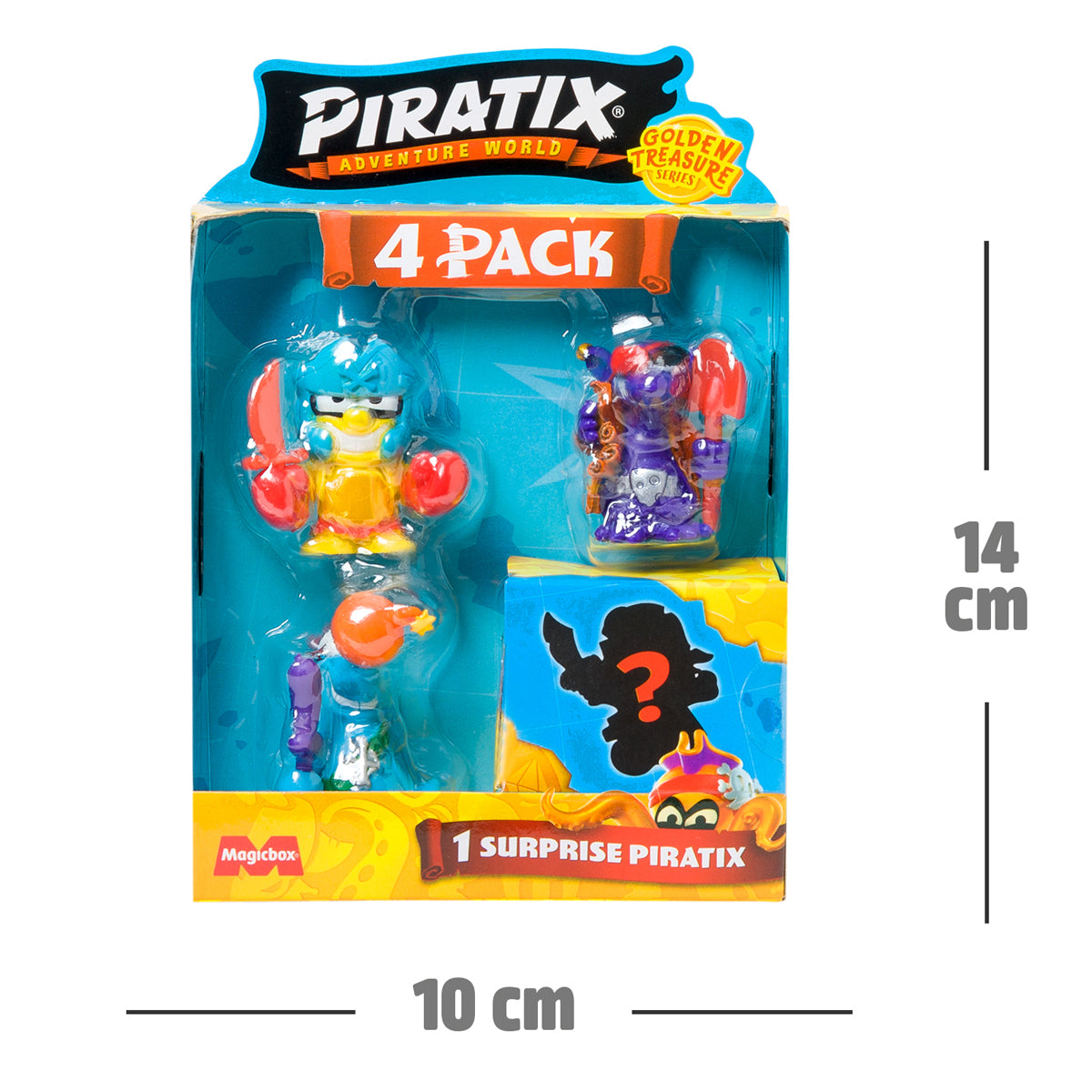 Piratix Adventure Wold Golden Treasure Figure 4 Pack Assortment