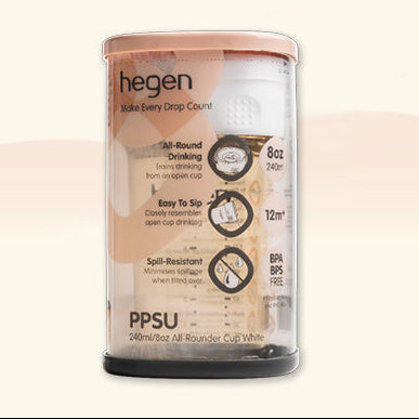 Hegen PCTO 240ml/8oz All-Rounder Cup PPSU White
