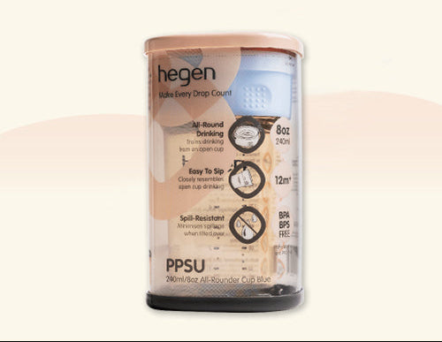 Hegen PCTO 240ml/8oz All-Rounder Cup PPSU Blue
