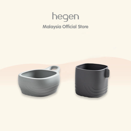 Hegen PCTO™ 450ml/15oz Lifestyle Bottle PPSU Slate Grey with Loop and Boot