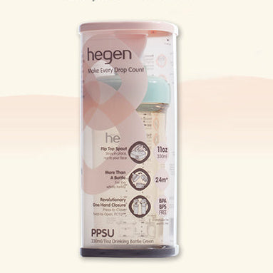 Hegen PCTO 330ml/11oz Drinking Bottle PPSU Green
