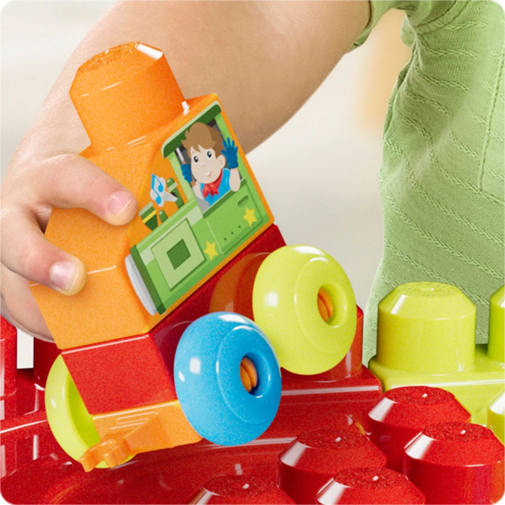 Mega Bloks First Builders Build 'N Learn Table Blue