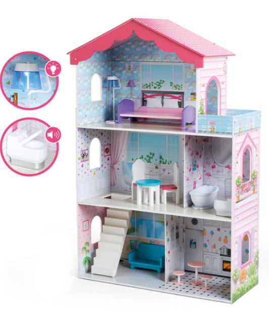 Early Learning Centre Wooden Sparkle Lights Mansion Dolls House