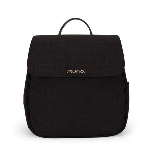 Nuna Diaper Bag With Pad & Bottle Caviar