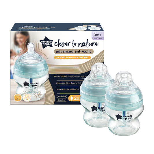 2X150Ml Advance Anti Colic Bottle Slo Fl Ne Ar S