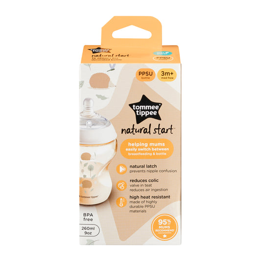 Natural Start Decor Ppsu Bottle 260Ml W/Mt -1Pk