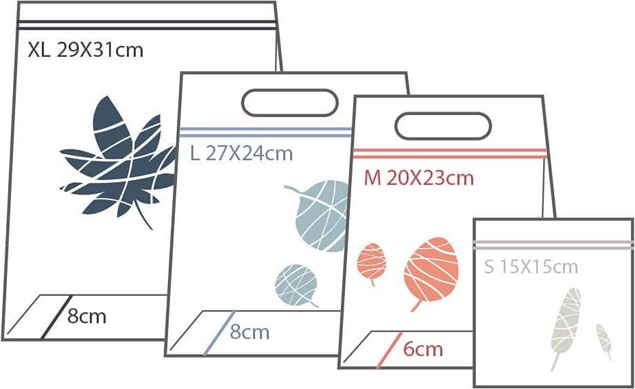 Mother-K Eco Baby Zipperbag Small 15X15Cm (15Pcs)