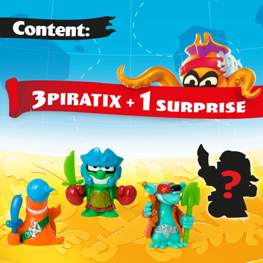 Piratix Adventure Wold Golden Treasure Figure 4 Pack Assortment