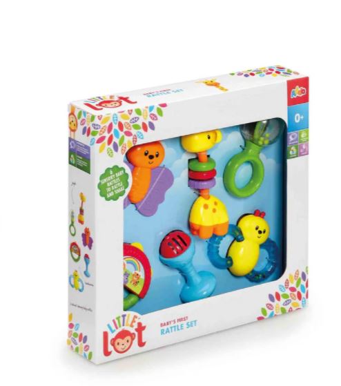 Little Lot Baby'S First Rattle Set