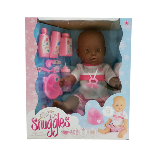Baby Snuggles Drink And Wet Doll Dark Hair