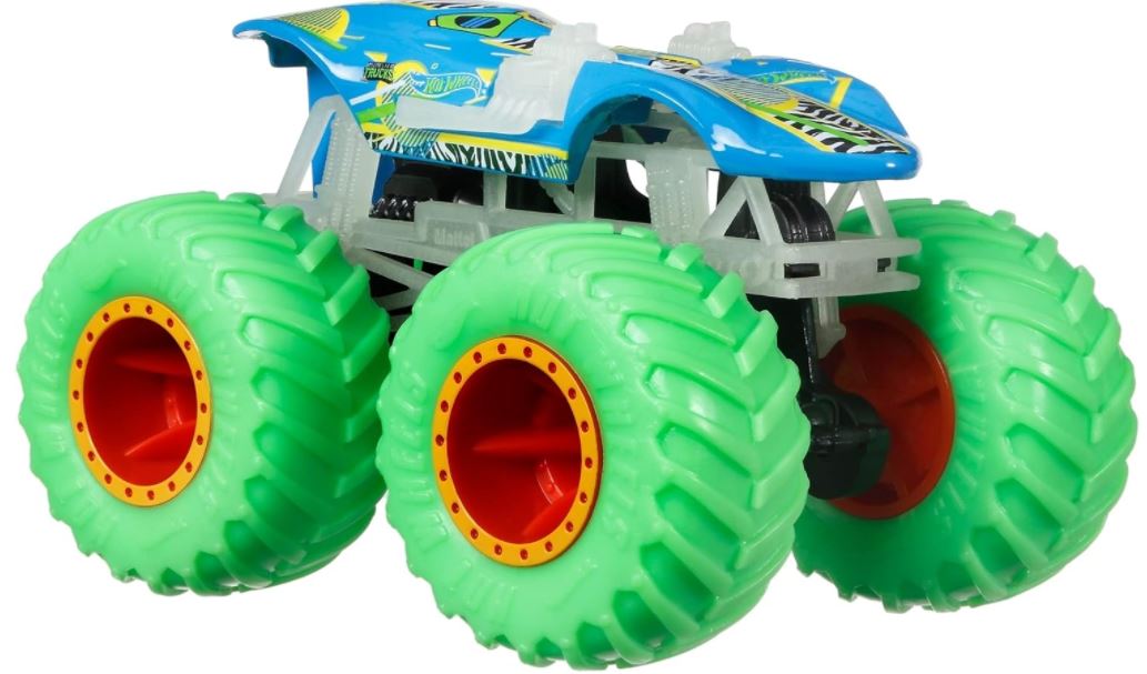 Hot Wheels Monster Trucks Glow In The Dark 1:64 Scale Die-Cast Assortment