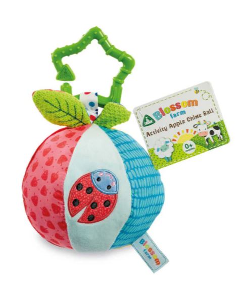 Early Learning Centre Blossom Farm Activity Apple Chime Ball Sensory Pram Toy V2