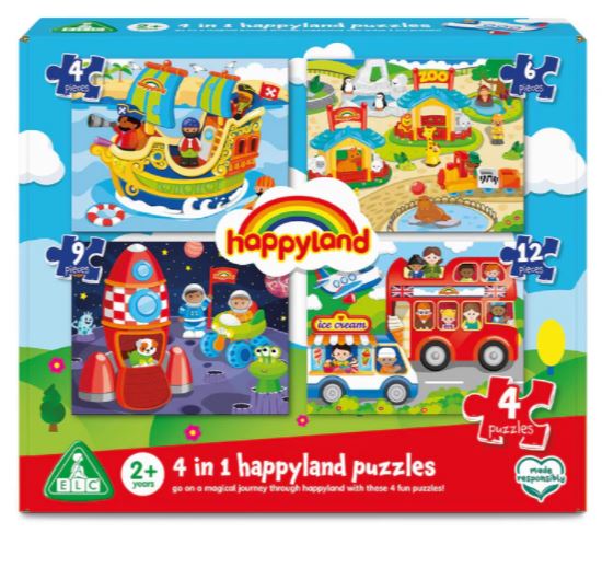 Early Learning Centre Happyland 4 In 1 Puzzles