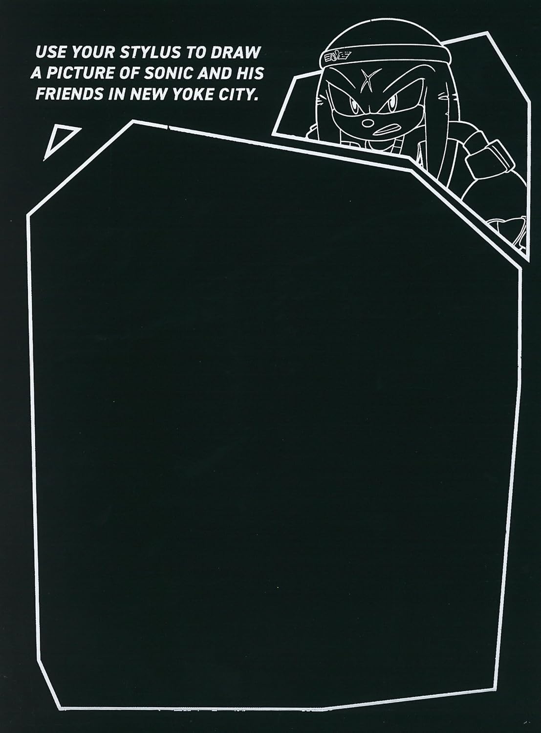 Sonic The Hedgehog Prime Scratch Art Pad