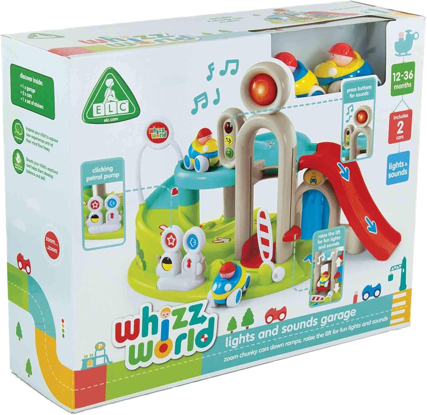Whizz World Lights and Sounds Garage Set