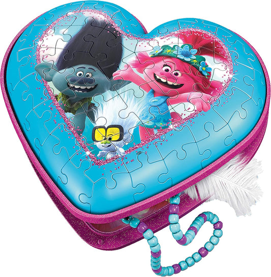 Trolls 2 World Tour-Heart Shaped 54 Jigsaw Puzzle