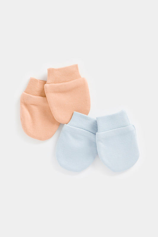 Newborn Boy Pure Shores 2Pk Mitts