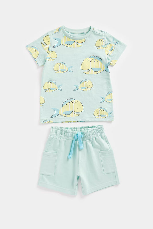 Mini Boysmb Vl Tee & Shorts Fish