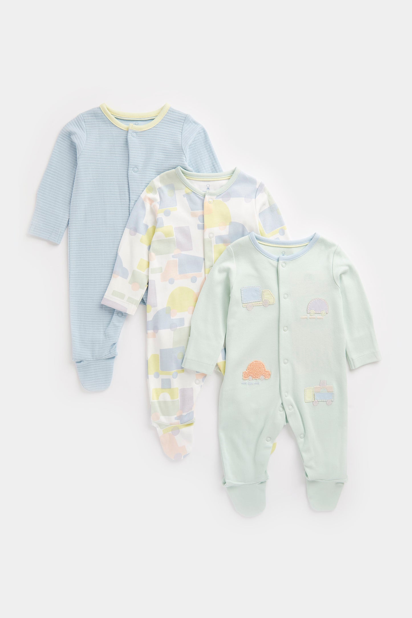 Newborn Boy Sweet Transport 3Pk Sellepsuit