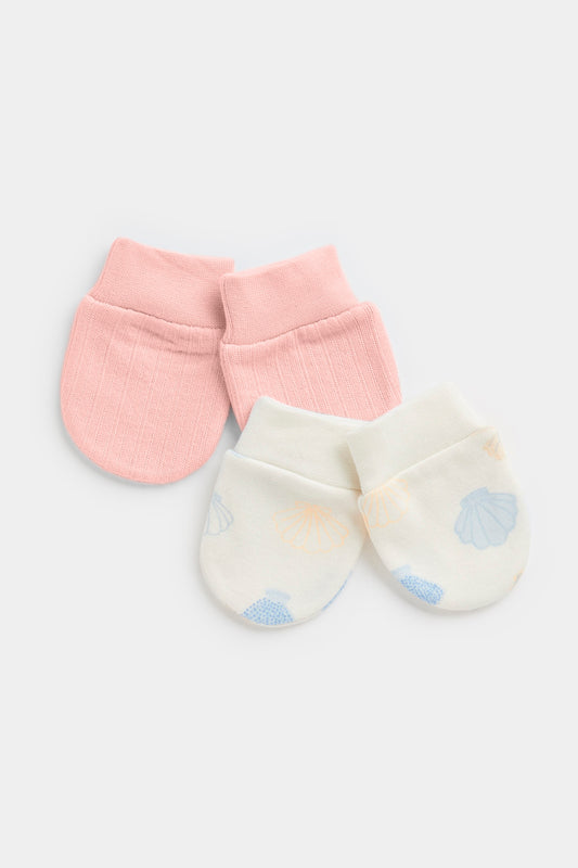 Newborn Girl Pretty Cove 2Pk Mitts