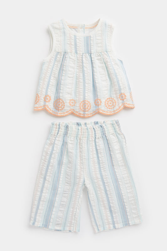 Newborn Girl Pretty Cove Blouse And Bottom Set