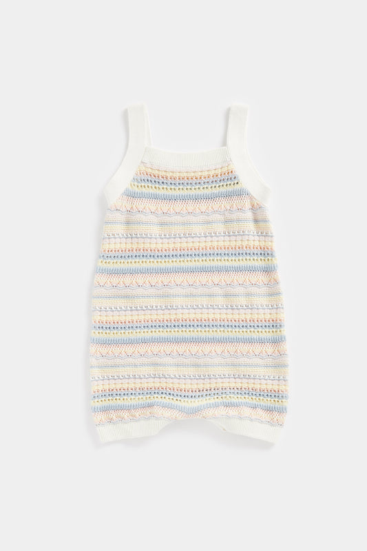 Newborn Girl Summer Sorbet Light Weight Knit Romper