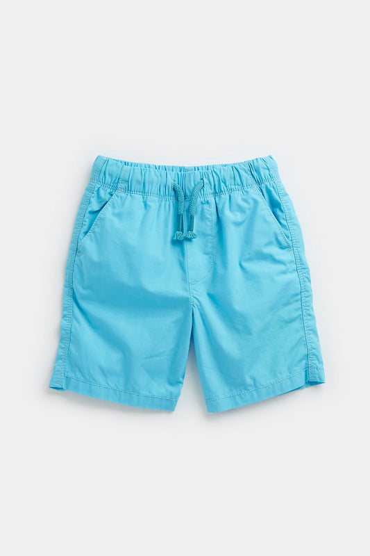 Mini Boys Beachshop Blue Poplin Shorts