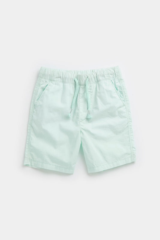 Mini Boys Beachshop Aqua Poplin Shorts