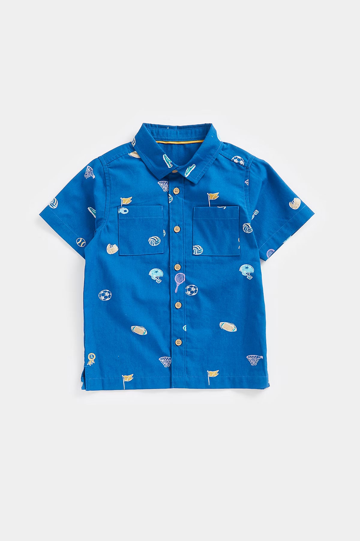 Mini Boys Plum Spring Sports Shirt