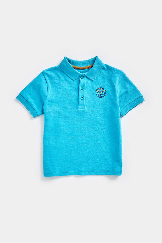 Mini Boys Plum Spring Polo Ss Tee