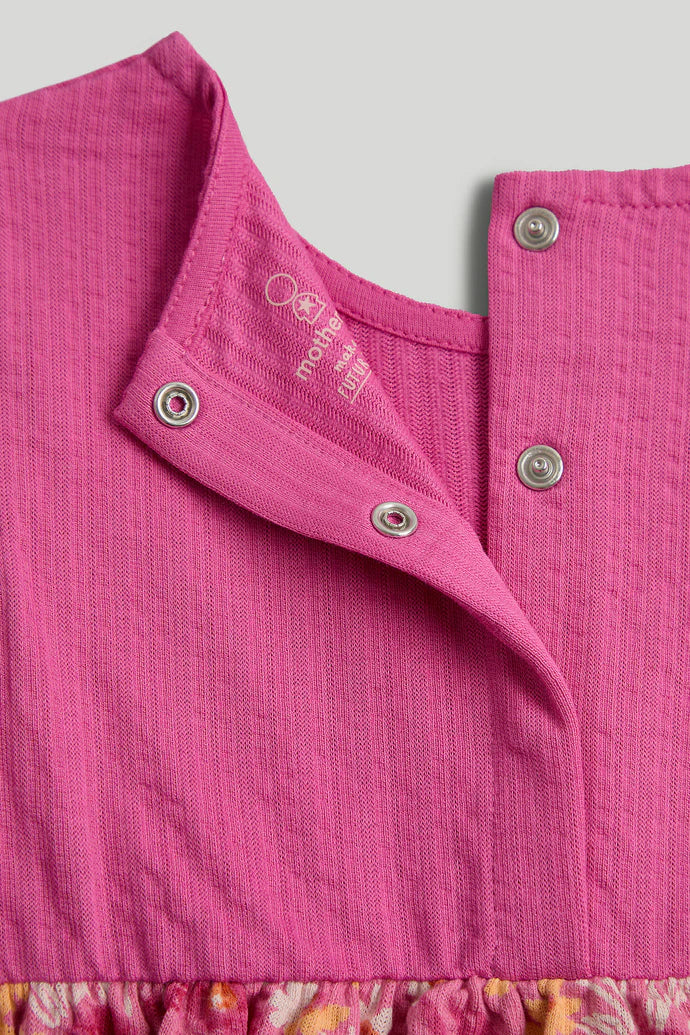 Pink Cotton Twofer Dress