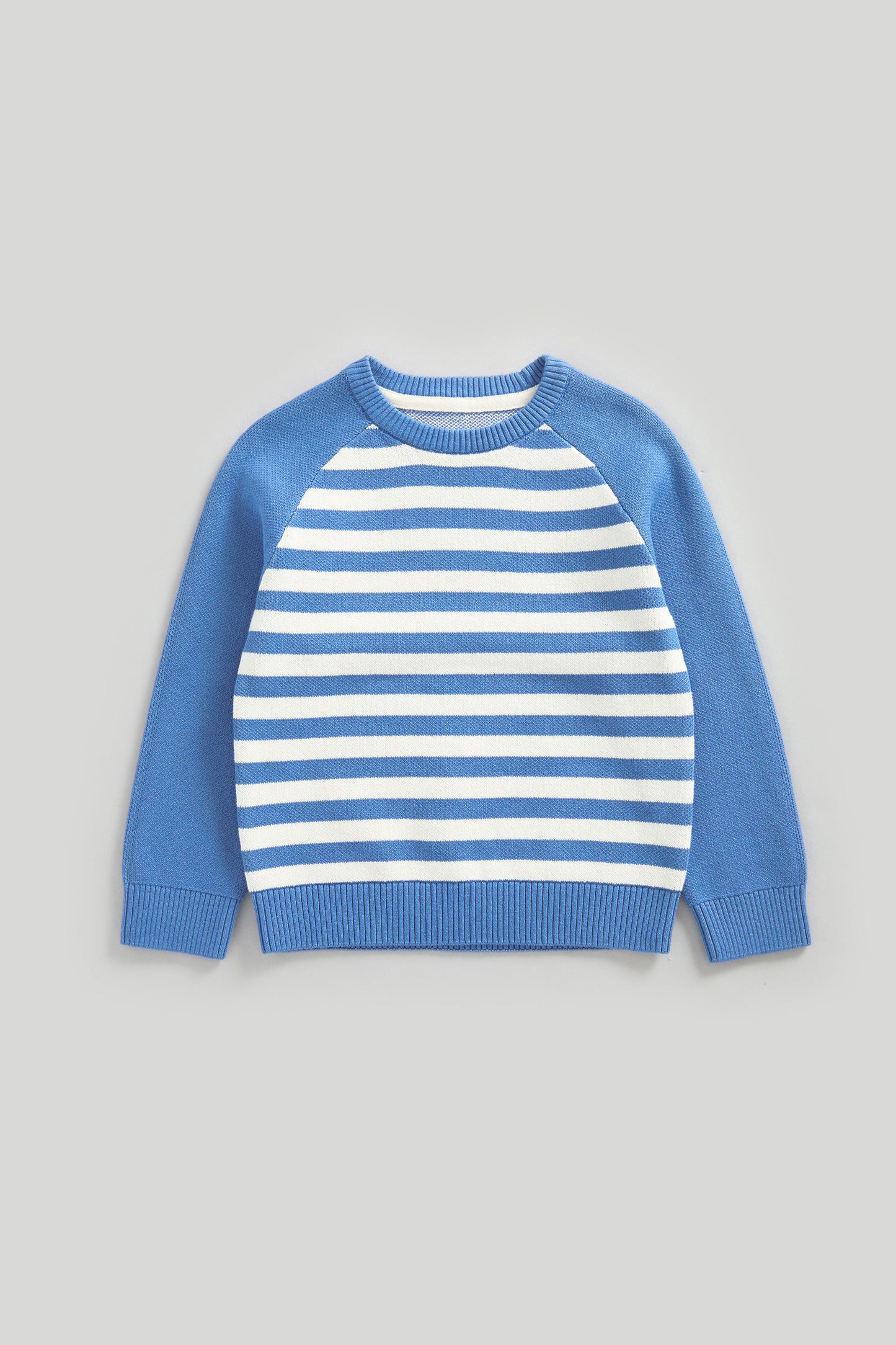 Blue Striped Knitted Jumper
