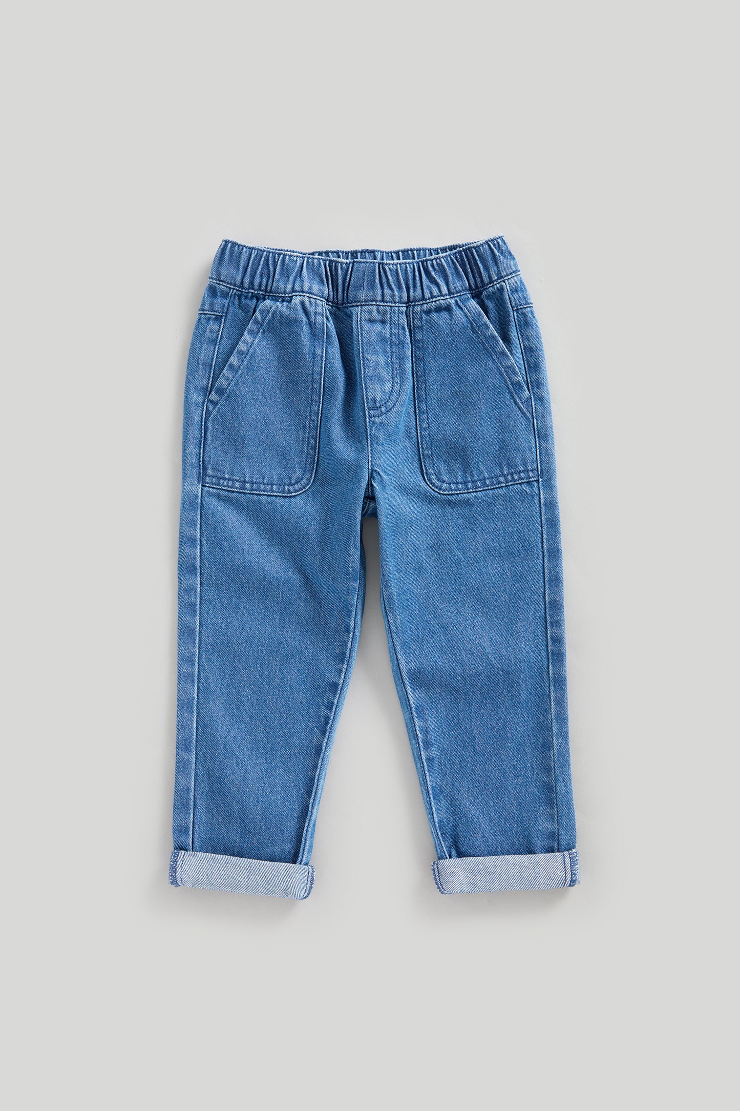 Pull-On Denim Jeans