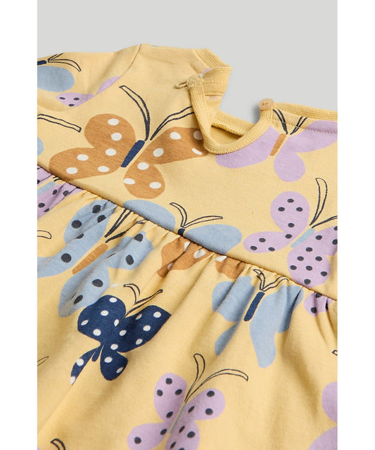Butterfly Cotton Jersey Dress