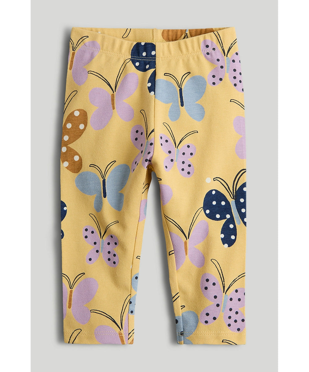 Yellow Butterfly Leggings