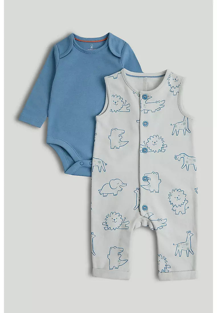 Safari Dungarees And Bodysuit Outfit