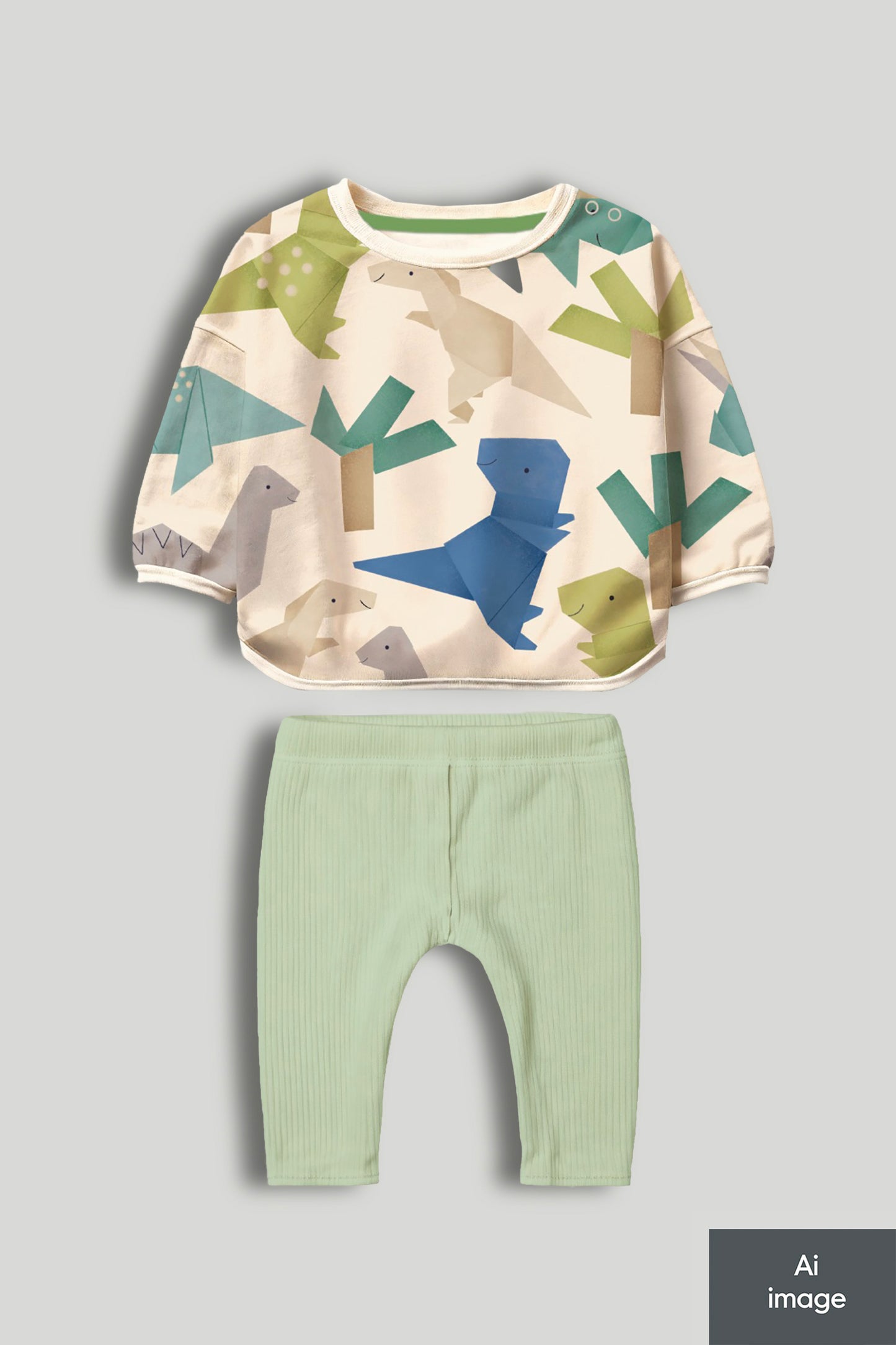 Dinosaur Top And Leggings Outfit