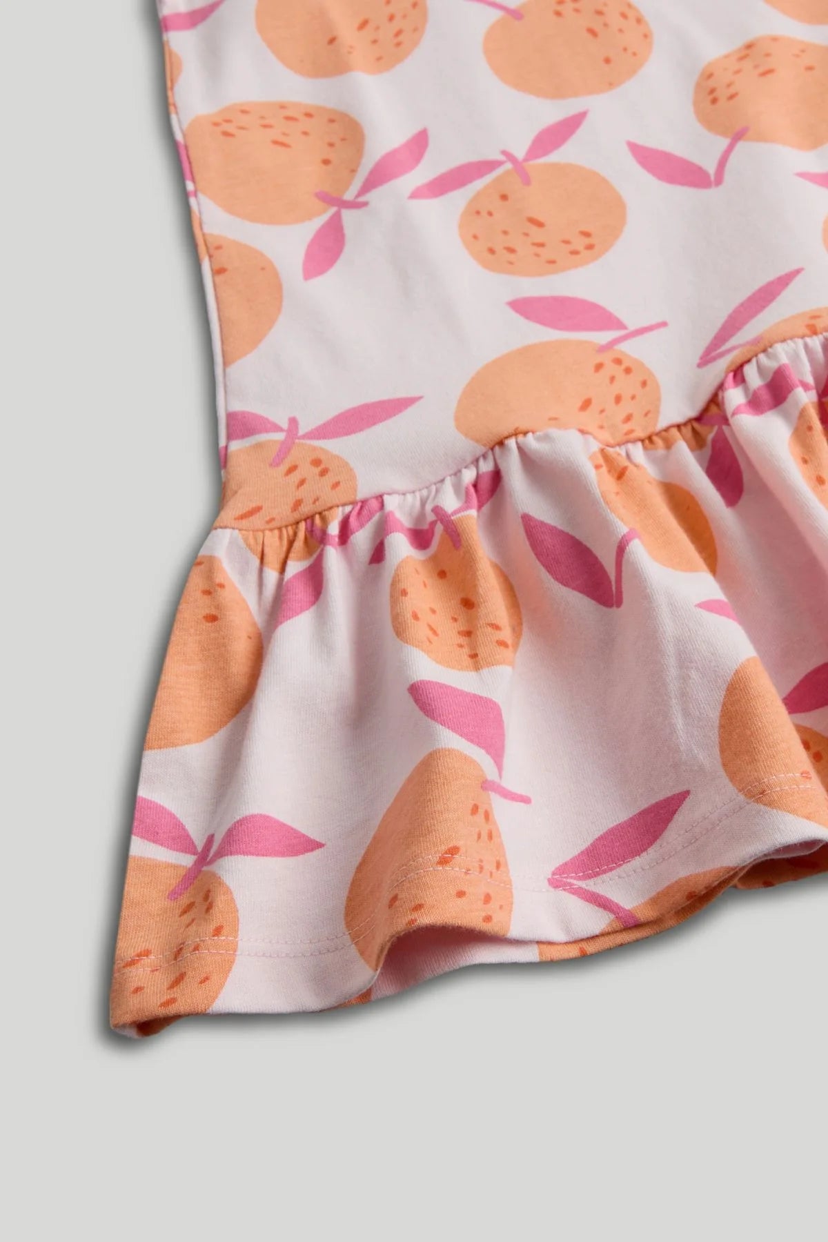 Pink Oranges Jersey Dress