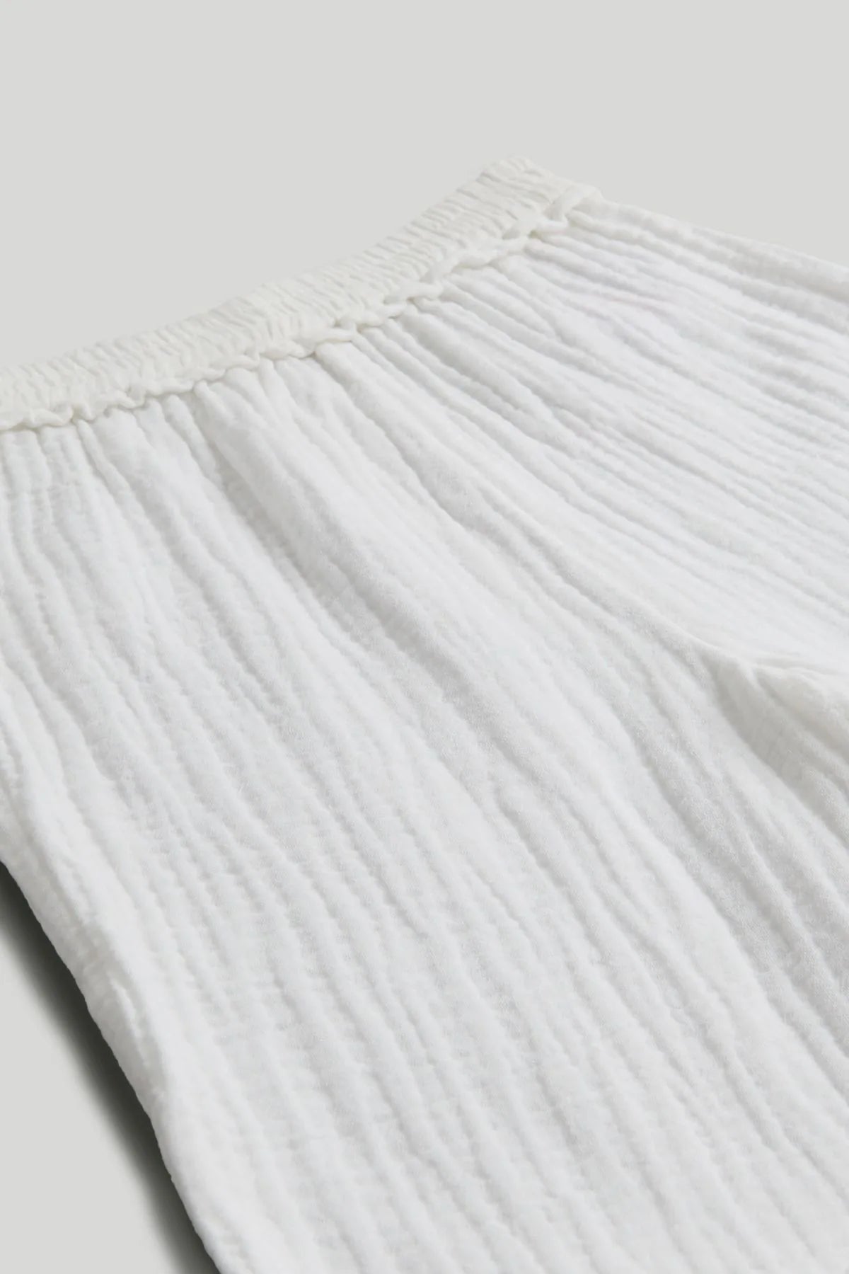 White Double Cloth Trousers