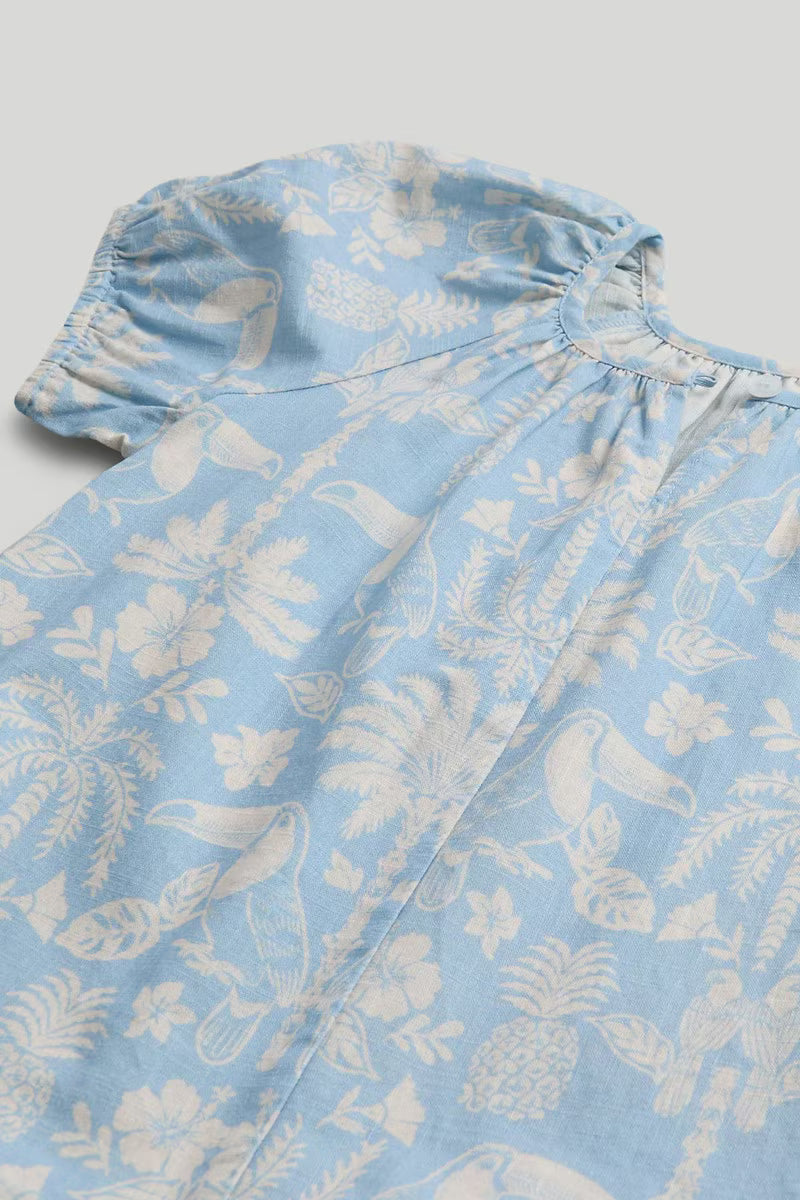 Blue Cotton Dress