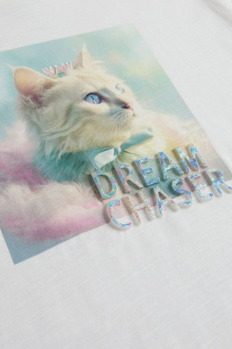 Cream Cat T-Shirt