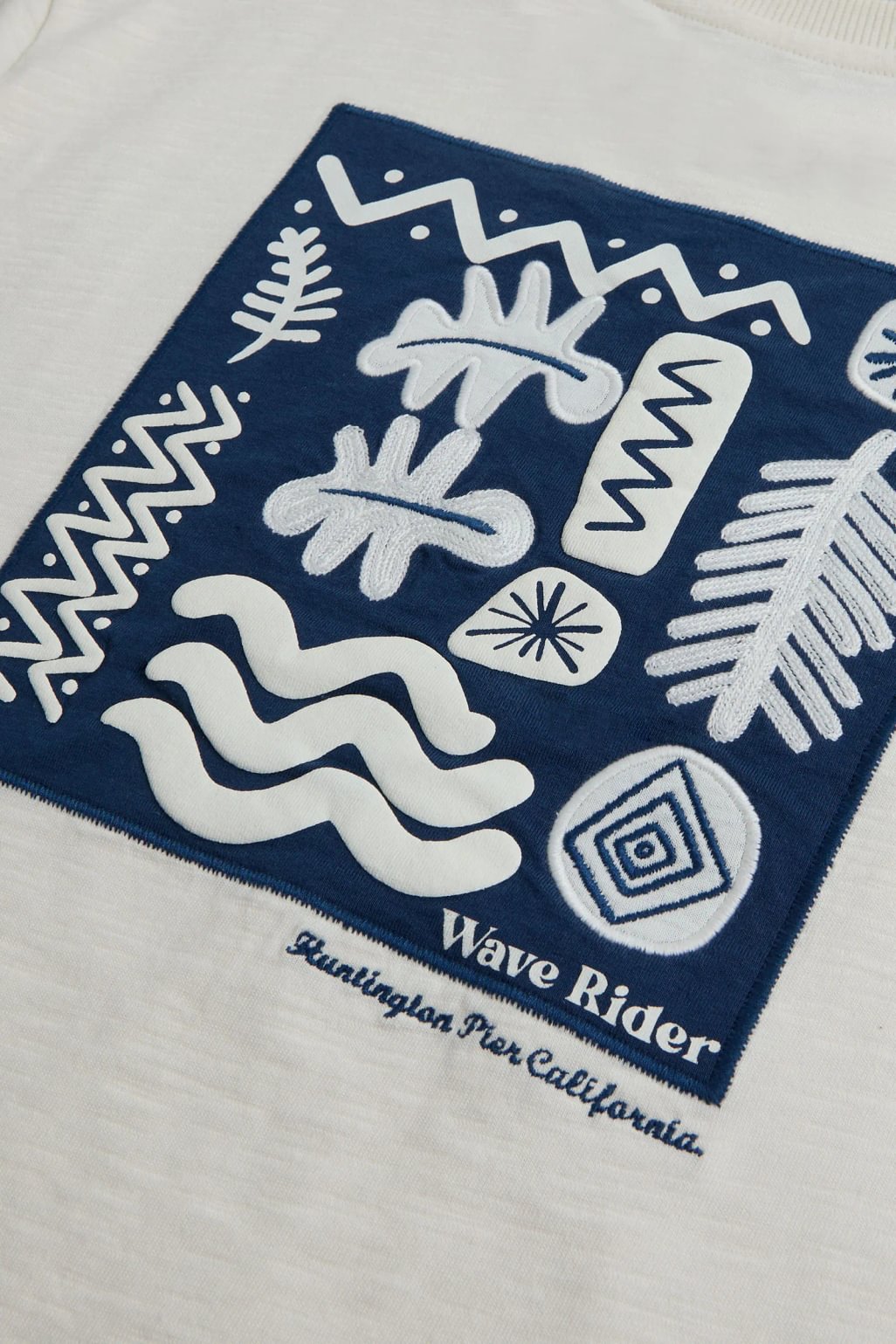Cream Wave T-Shirt