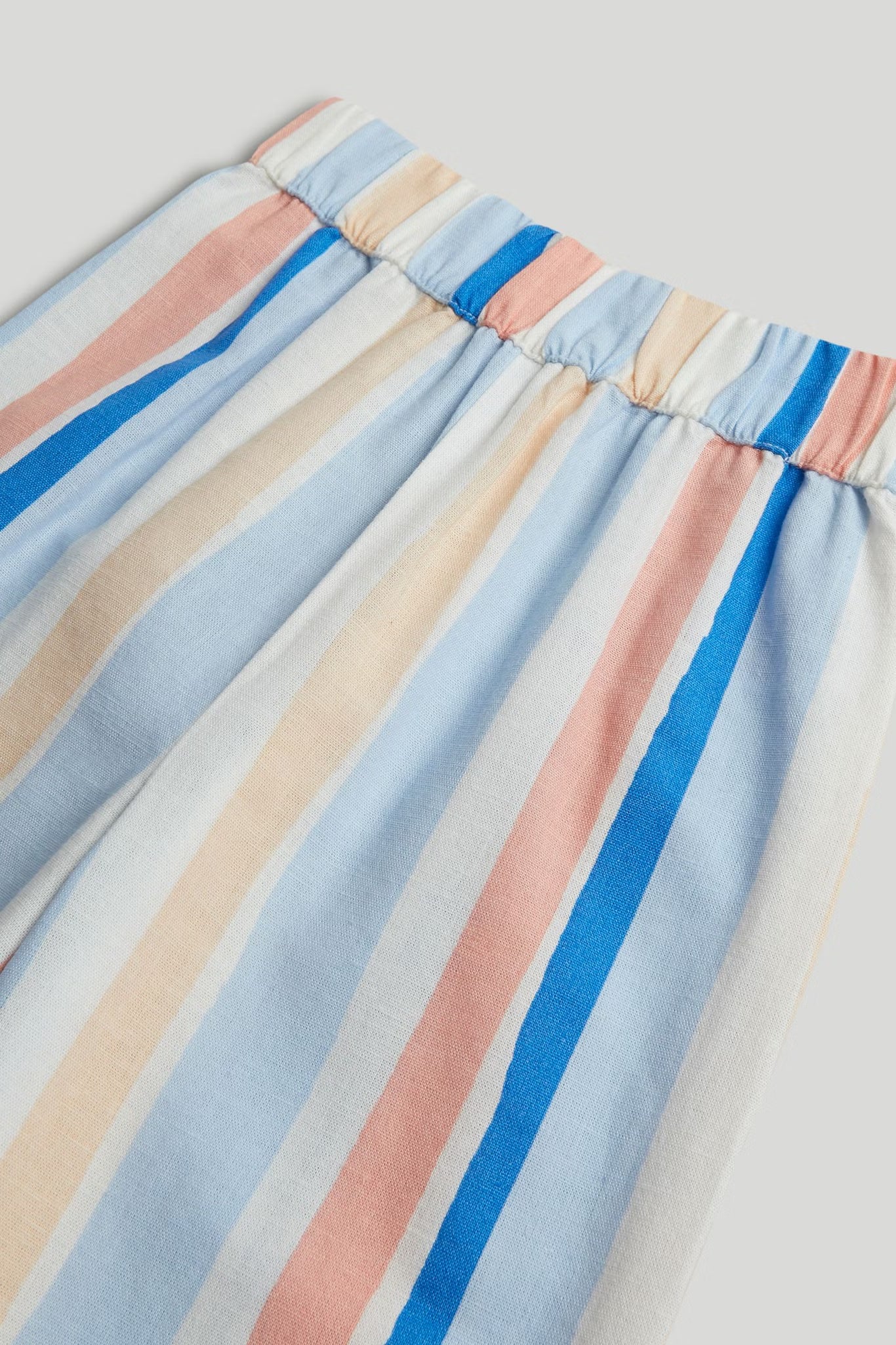Striped Top and Culottes Outfit