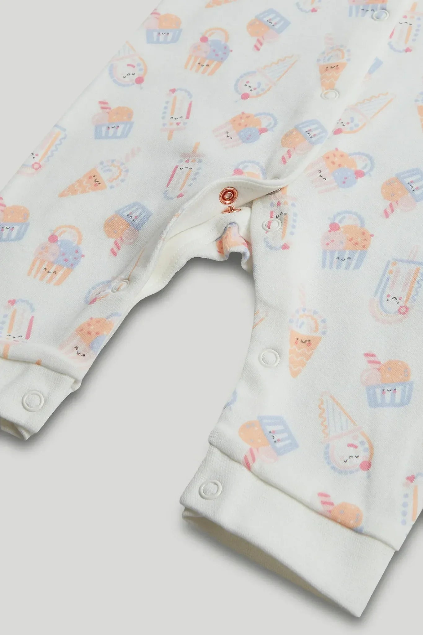 3 Pack Ice Cream Footless Sleepsuits