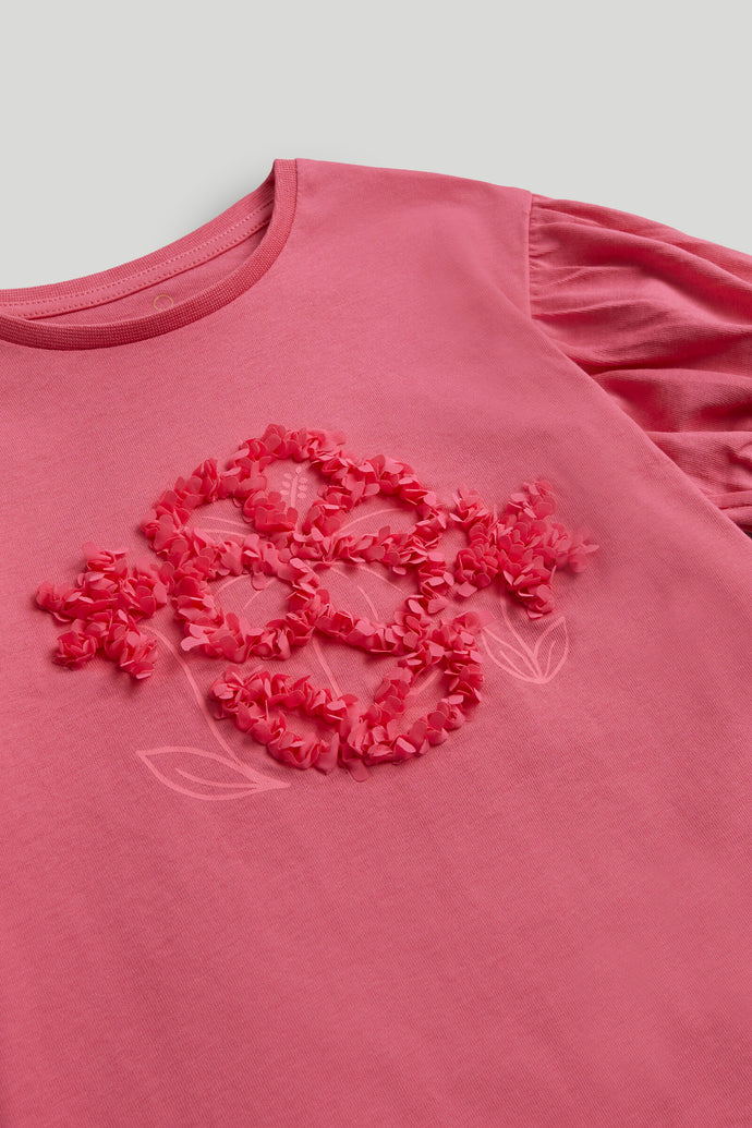 Pink Tropical Flower T-Shirt