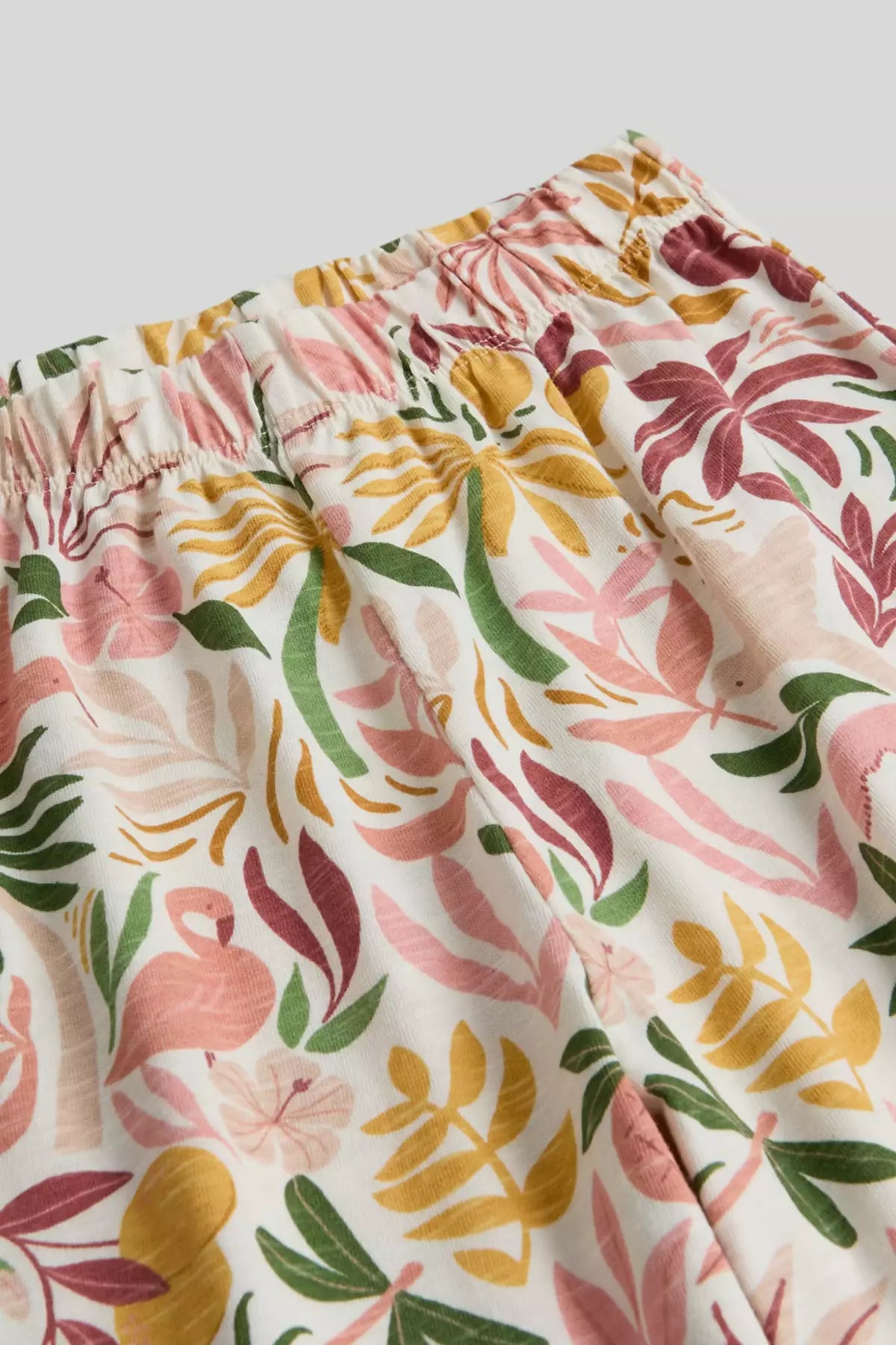 Tropical Jersey Barrel Leg Trousers
