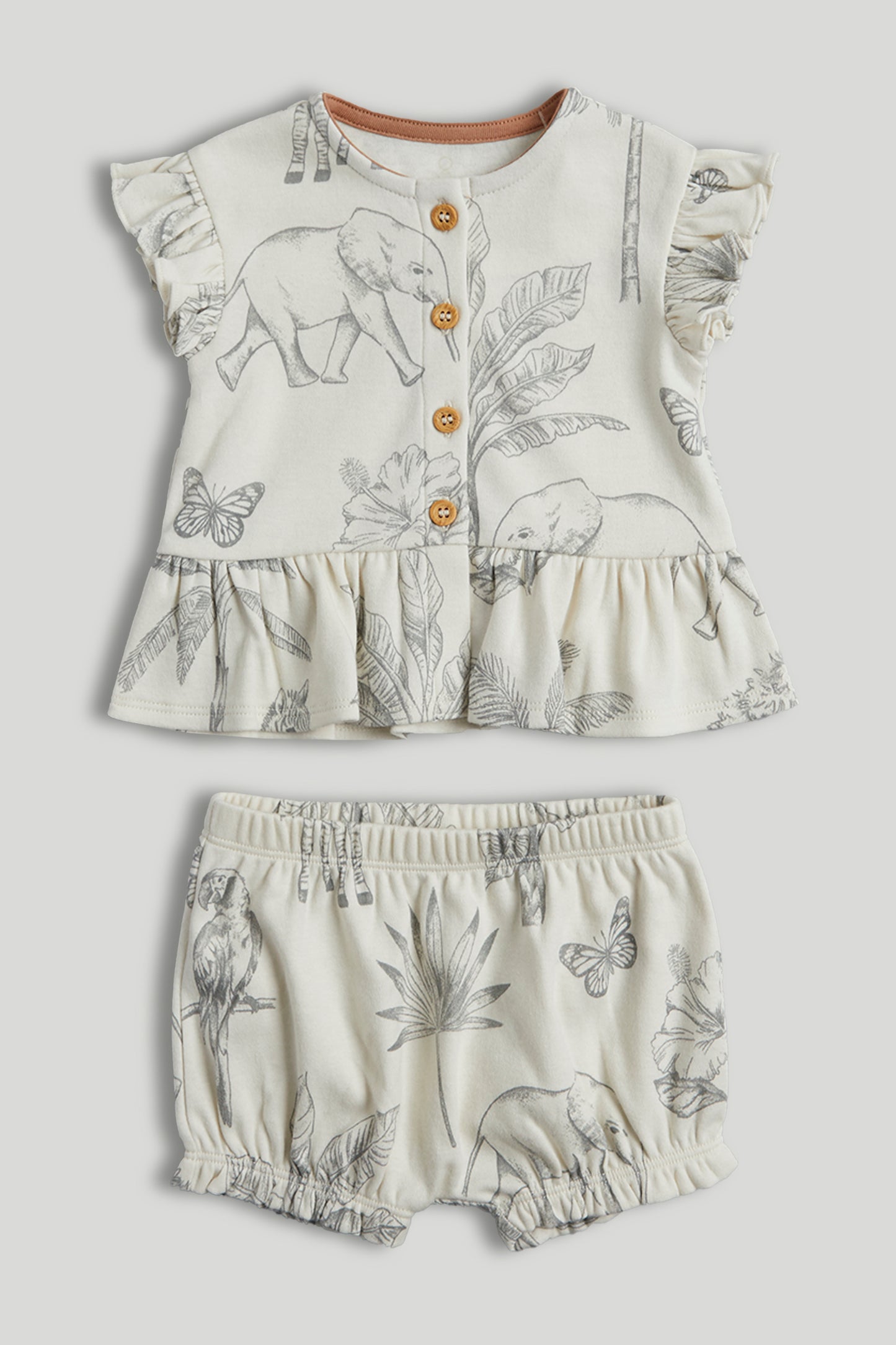 Safari Top And Shorts Outfit