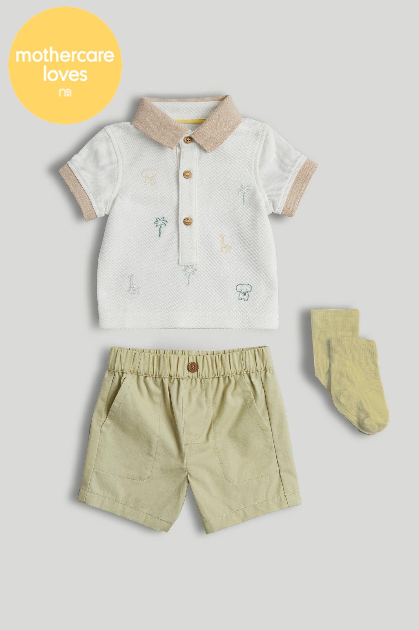 Polo Shirt, Shorts And Socks Outfit