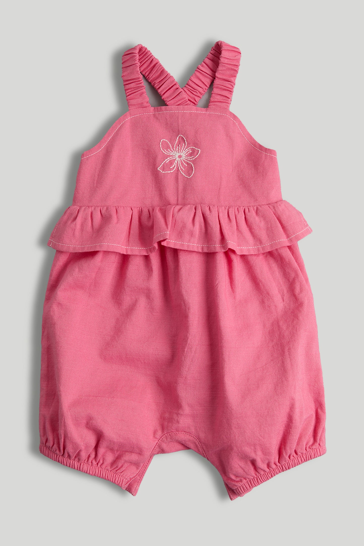 Pink Flower Romper