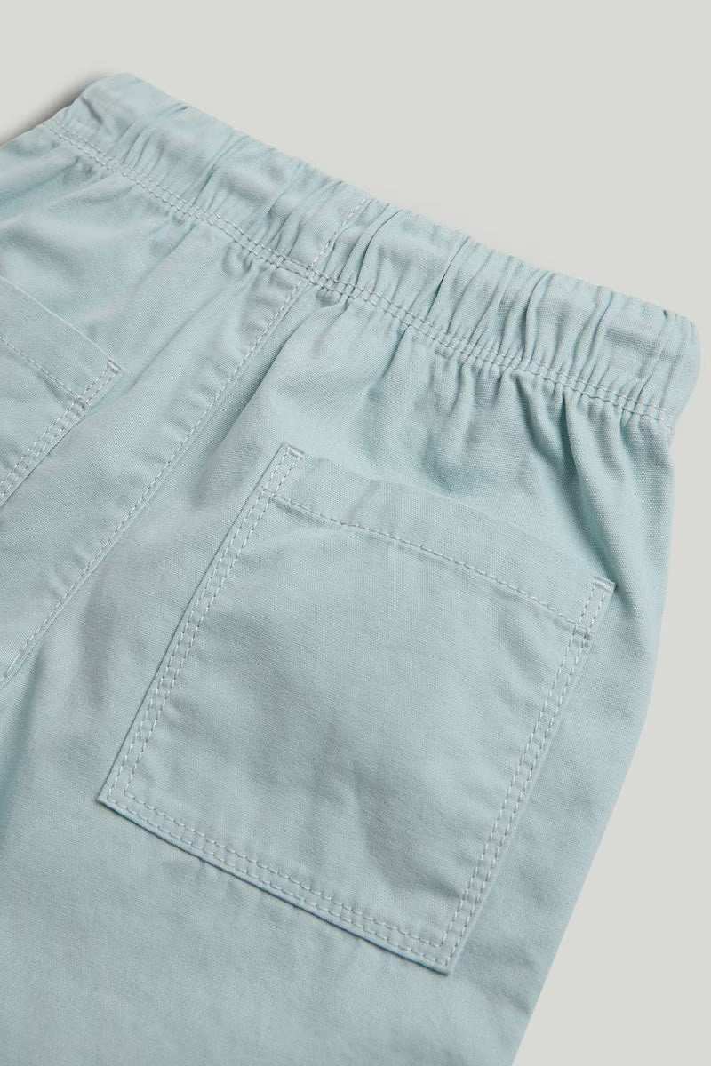 Blue Canvas Shorts